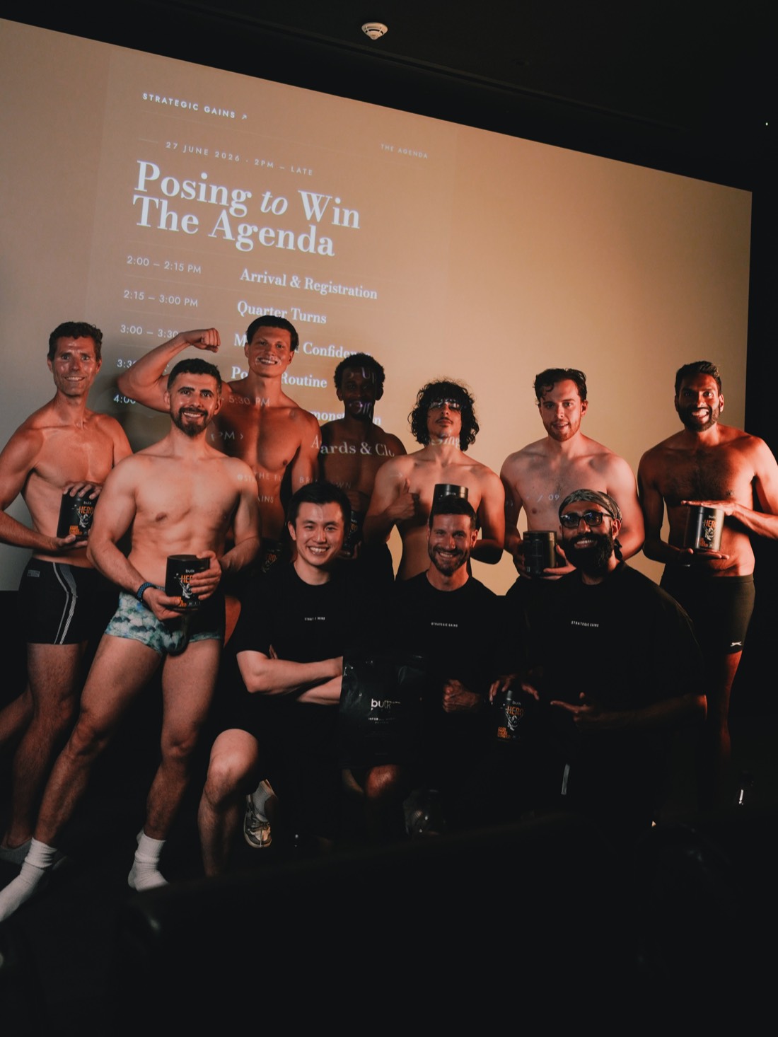 Posing to Win event